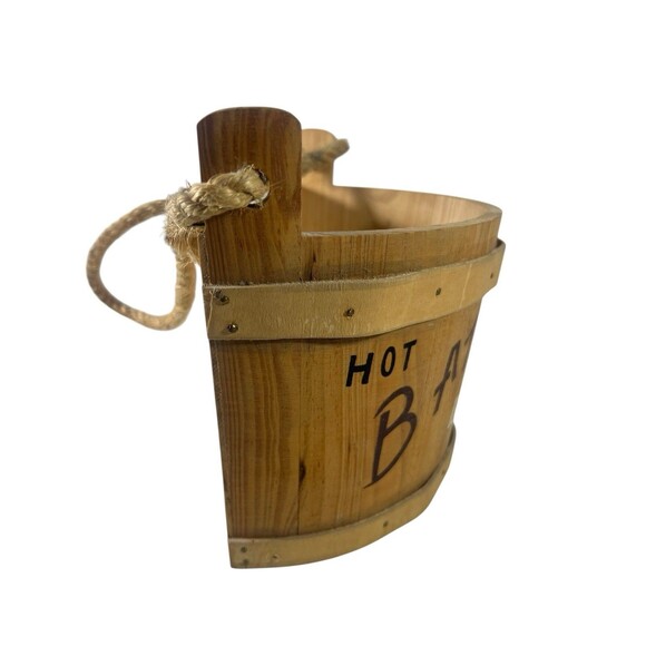 VTG Wooden Hot Bath 10 Cent Soap Extra Bucket - 1998 Bathroom Decor/Towel Holder - Picture 9 of 10